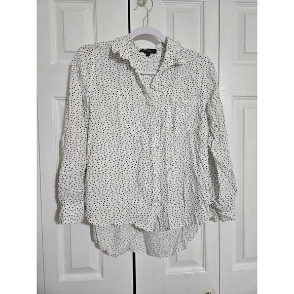 Velvet heart large women's button down blouse - Picture 1 of 12